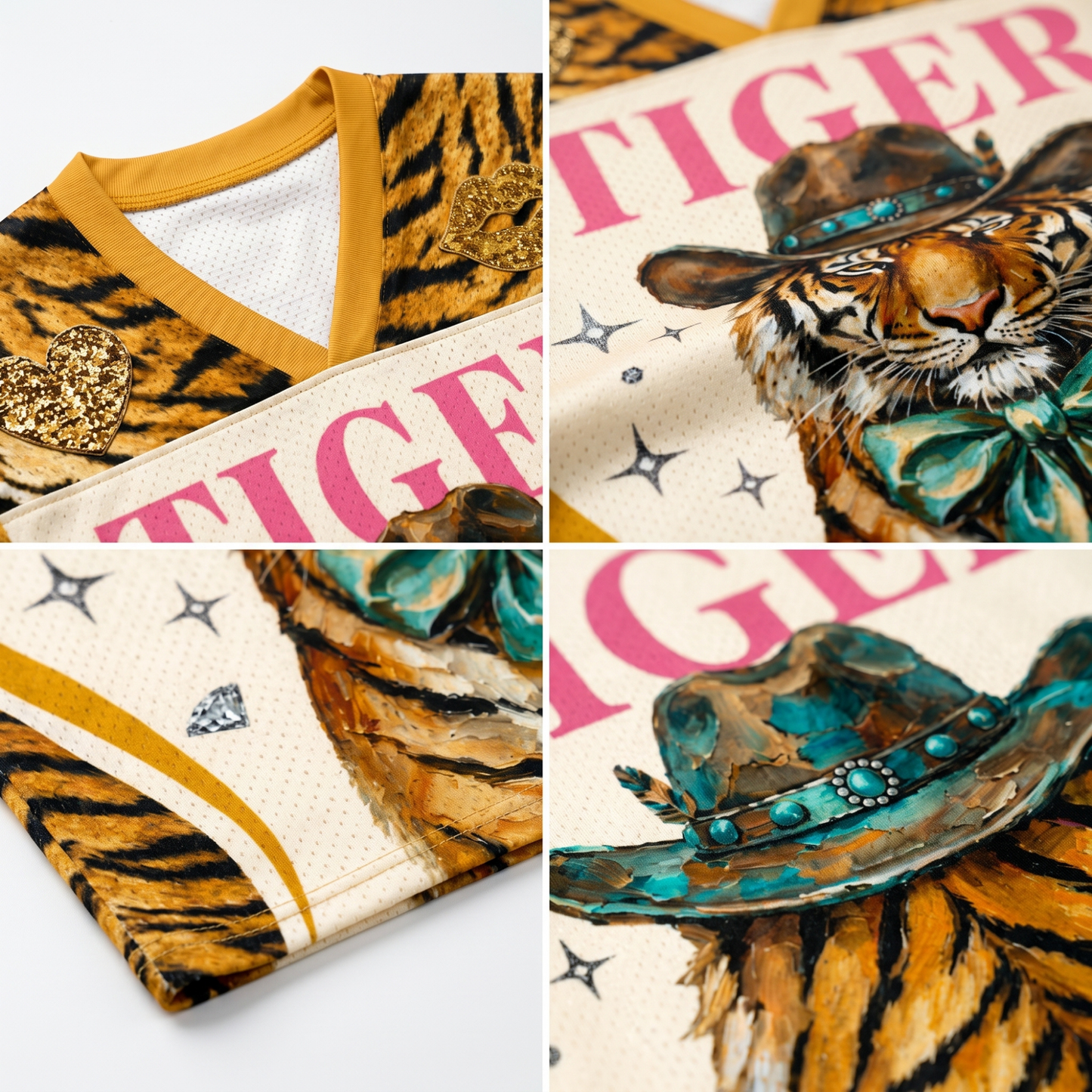 ChaoticClub Western Coquette Tiger Mesh Jersey