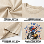 Chaoticclub Patriotic Hotdog Raccoon Washed T-Shirt