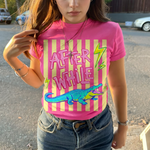 ChaoticClub Summer After While Crocodile Neon T-Shirt