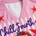 ChaoticClub Chill Founth Out Crocodile 1776 Summer Mesh Jersey