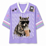ChaoticClub Funny Feral Raccoon Back To School Love Mesh Jersey