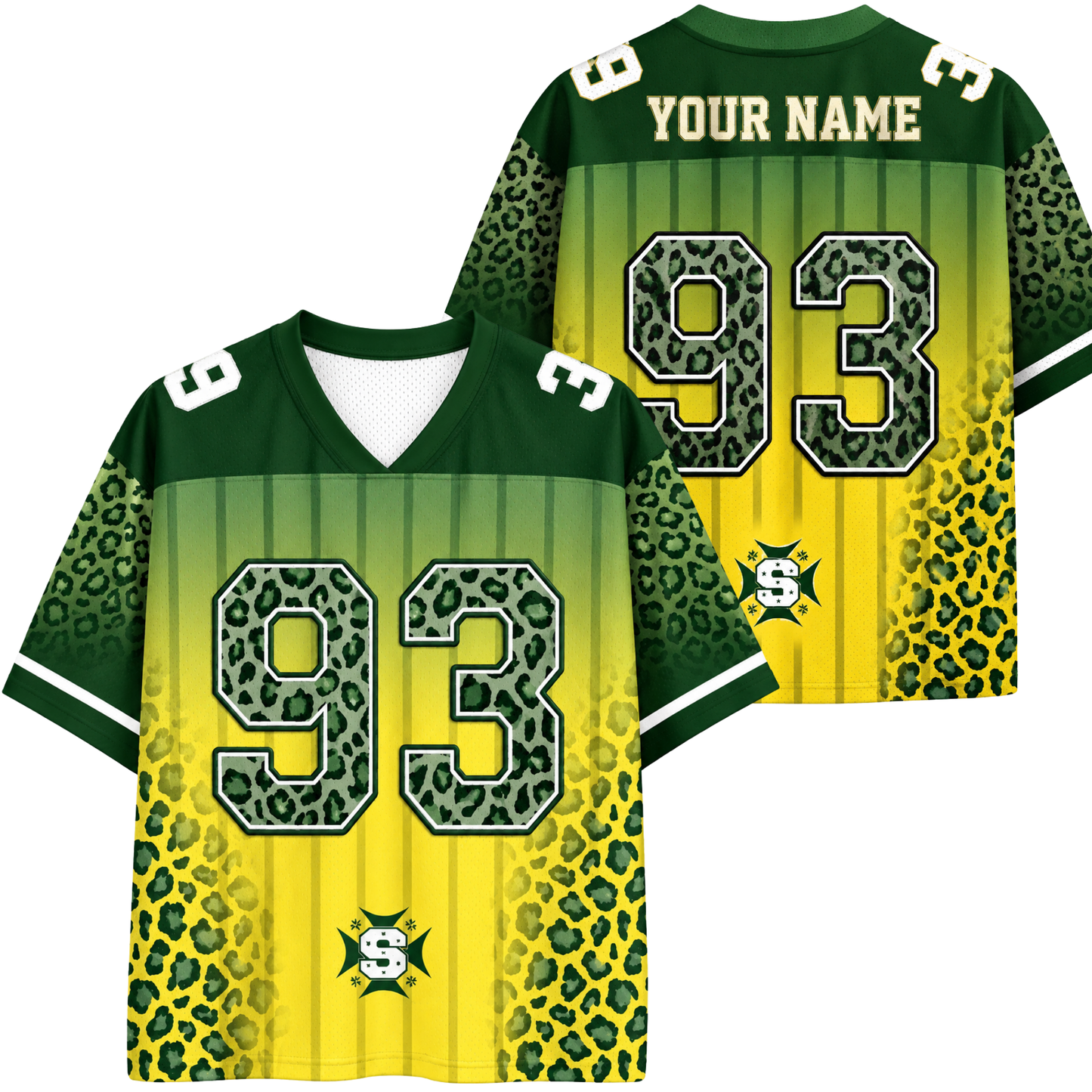ChaoticClub Leopard Name & Number Personalized Mesh Jersey