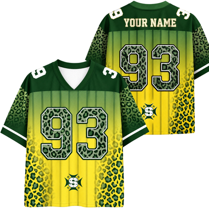 ChaoticClub Leopard Name & Number Personalized Mesh Jersey