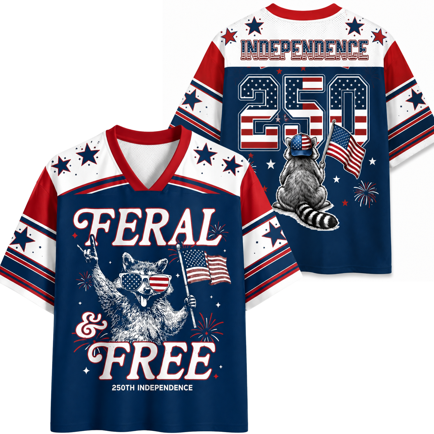 ChaoticClub Feral & Free Independence Mesh Jersey
