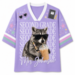 ChaoticClub Funny Feral Raccoon Back To School Love Mesh Jersey