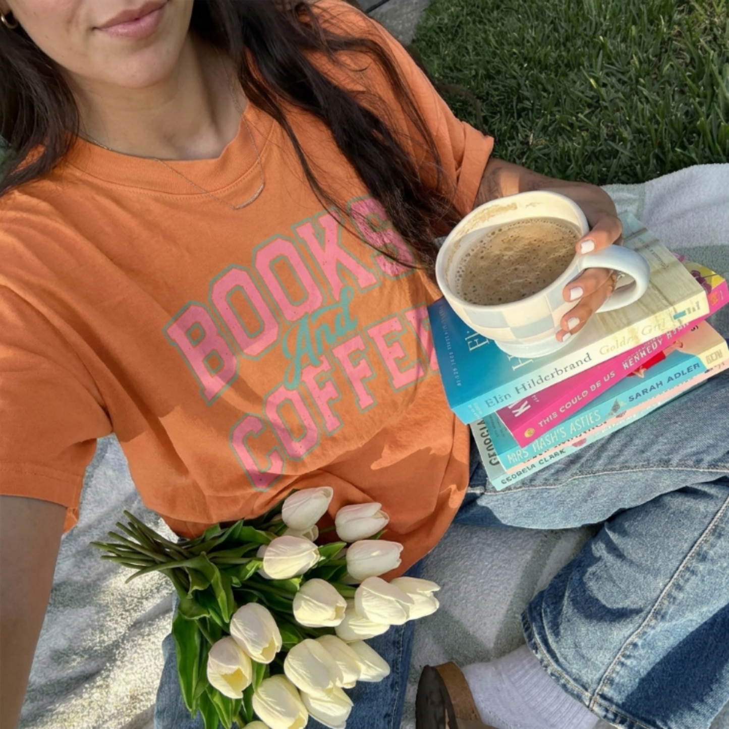 ChaoticClub Book Lover Coffee Club T-Shirt