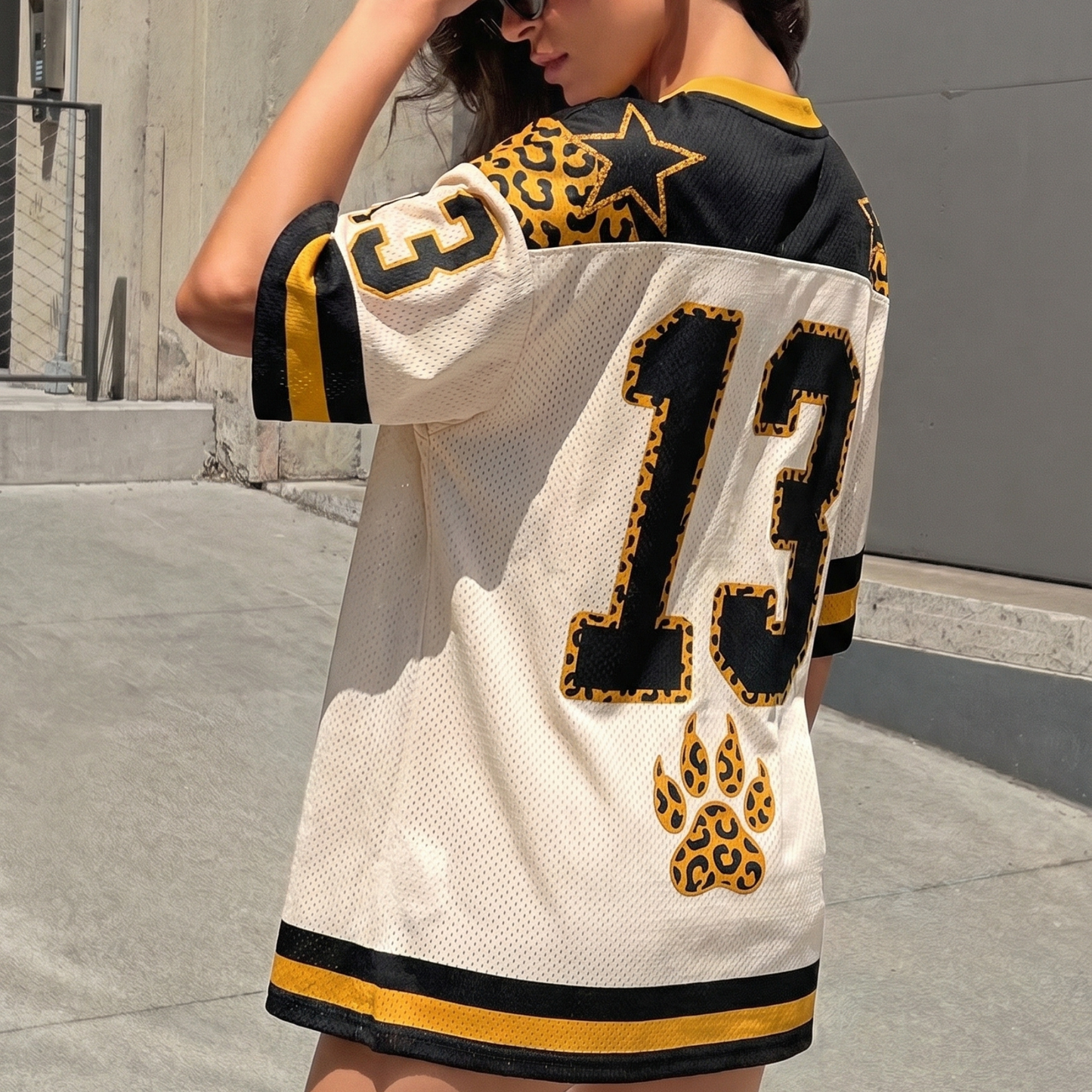 ChaoticClub Off To Commit Tomfoolery Leopard Mesh Jersey