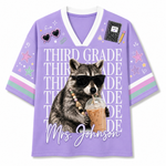 ChaoticClub Funny Feral Raccoon Back To School Love Mesh Jersey