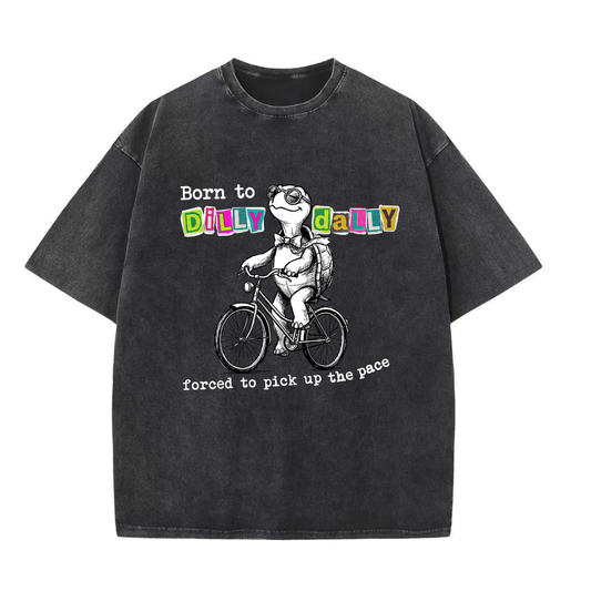 ChaoticClub Born To Dilly Daily Turtle Washed T-Shirt