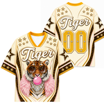 ChaoticClub Glam Tiger Bumblegum Leopard Mesh Jersey
