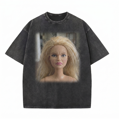 Chaoticclub Stressed Doll Washed T-Shirt