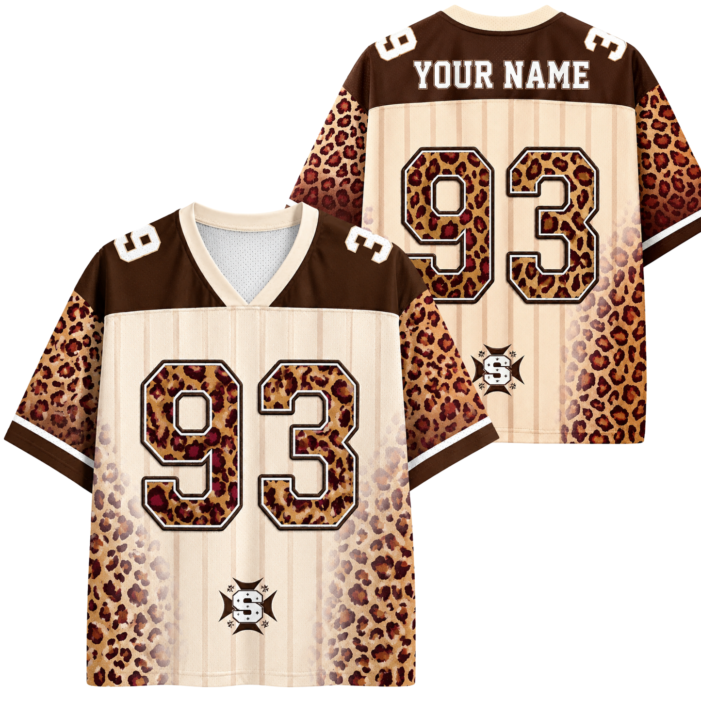 ChaoticClub Leopard Name & Number Personalized Mesh Jersey