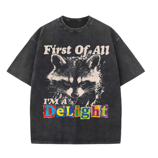 ChaoticClub First of All I'm a Delight Washed T-Shirt