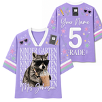 ChaoticClub Funny Feral Raccoon Back To School Love Mesh Jersey