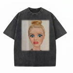 Chaoticclub Shocked Doll Washed T-Shirt