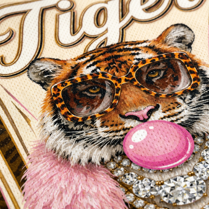 ChaoticClub Glam Tiger Bumblegum Leopard Mesh Jersey