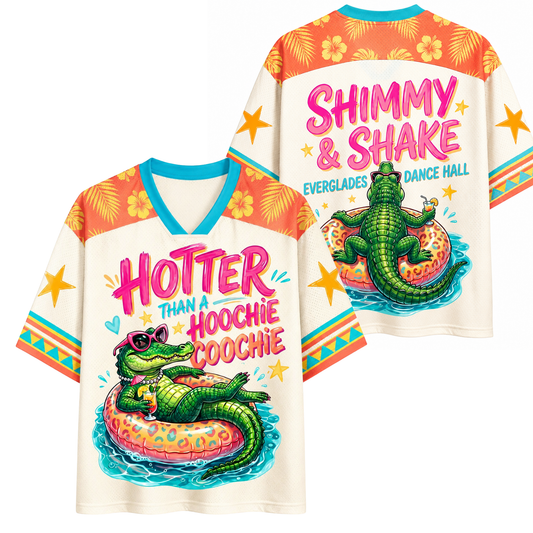 ChaoticcClub Hotter Than A Hoochie Coochie Crocodile Mesh Jersey