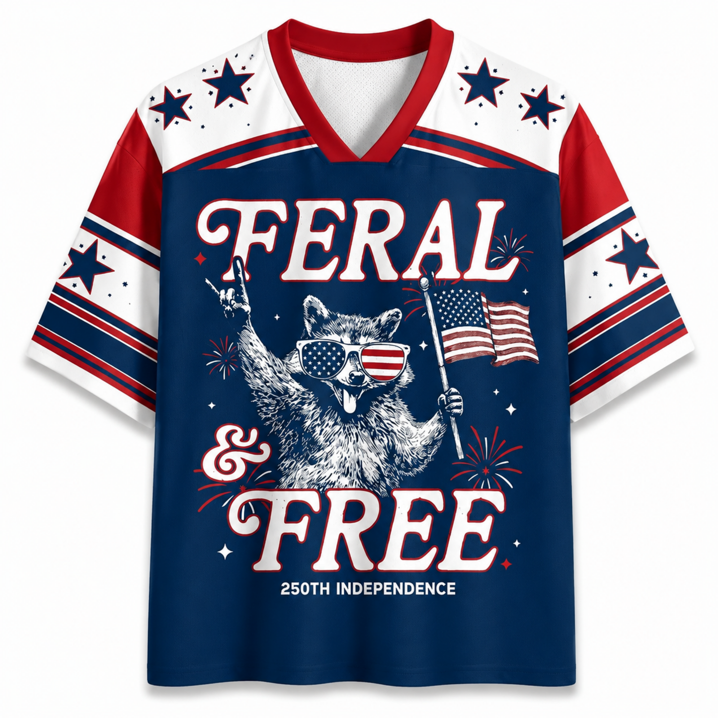 ChaoticClub Feral & Free Independence Mesh Jersey