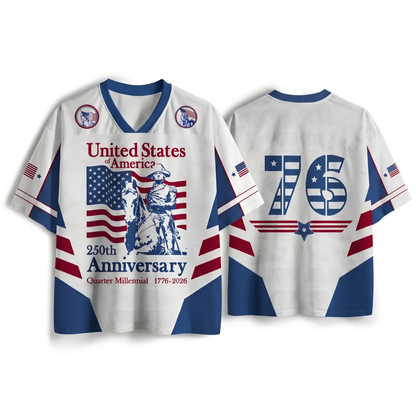 ChaoticClub USA 250th Anniversary Quarter Millennial Mesh Jersey