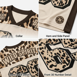 ChaoticClub Personalized Number Wild Spirit Leopard Mesh Jersey