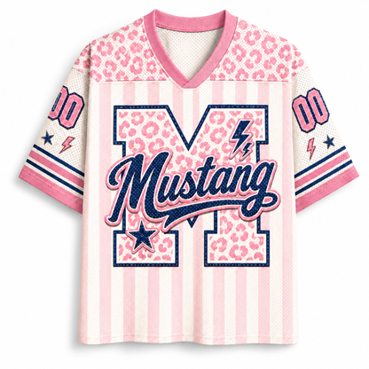 ChaoticClub Leopard School Mascot  School Team Mesh Jersey
