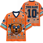 ChaoticClub Mascot Neon Striped School Pride Game Day Mesh Jersey