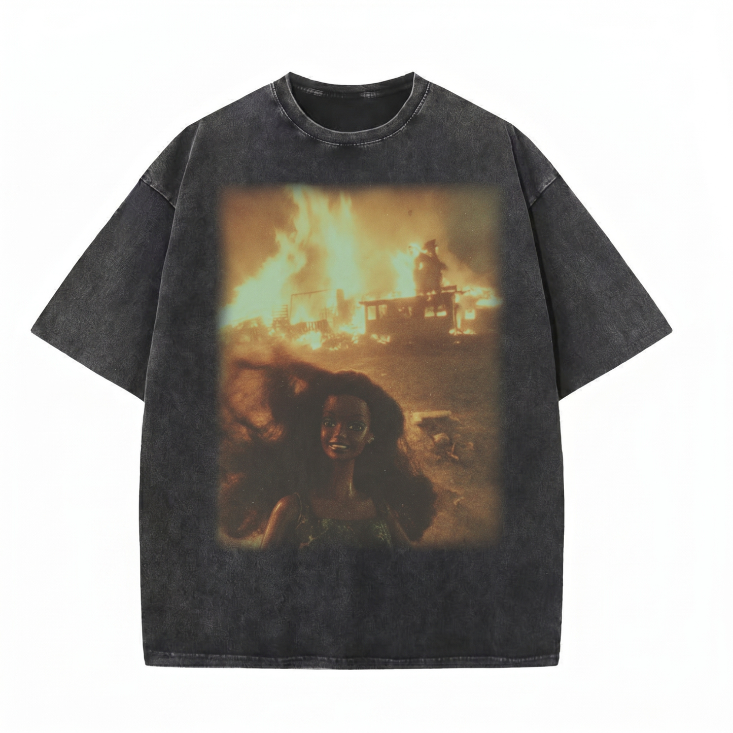 Chaoticclub Disaster Doll Washed T-Shirt