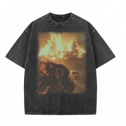 Chaoticclub Disaster Doll Washed T-Shirt