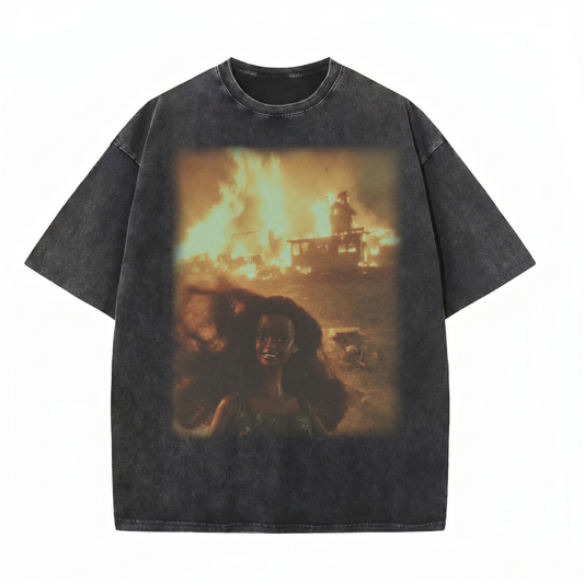 Chaoticclub Disaster Doll Washed T-Shirt