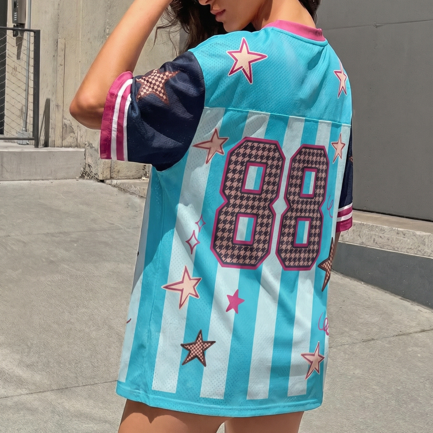 ChaoticClub Striped Feral Raccoon Mesh Jersey