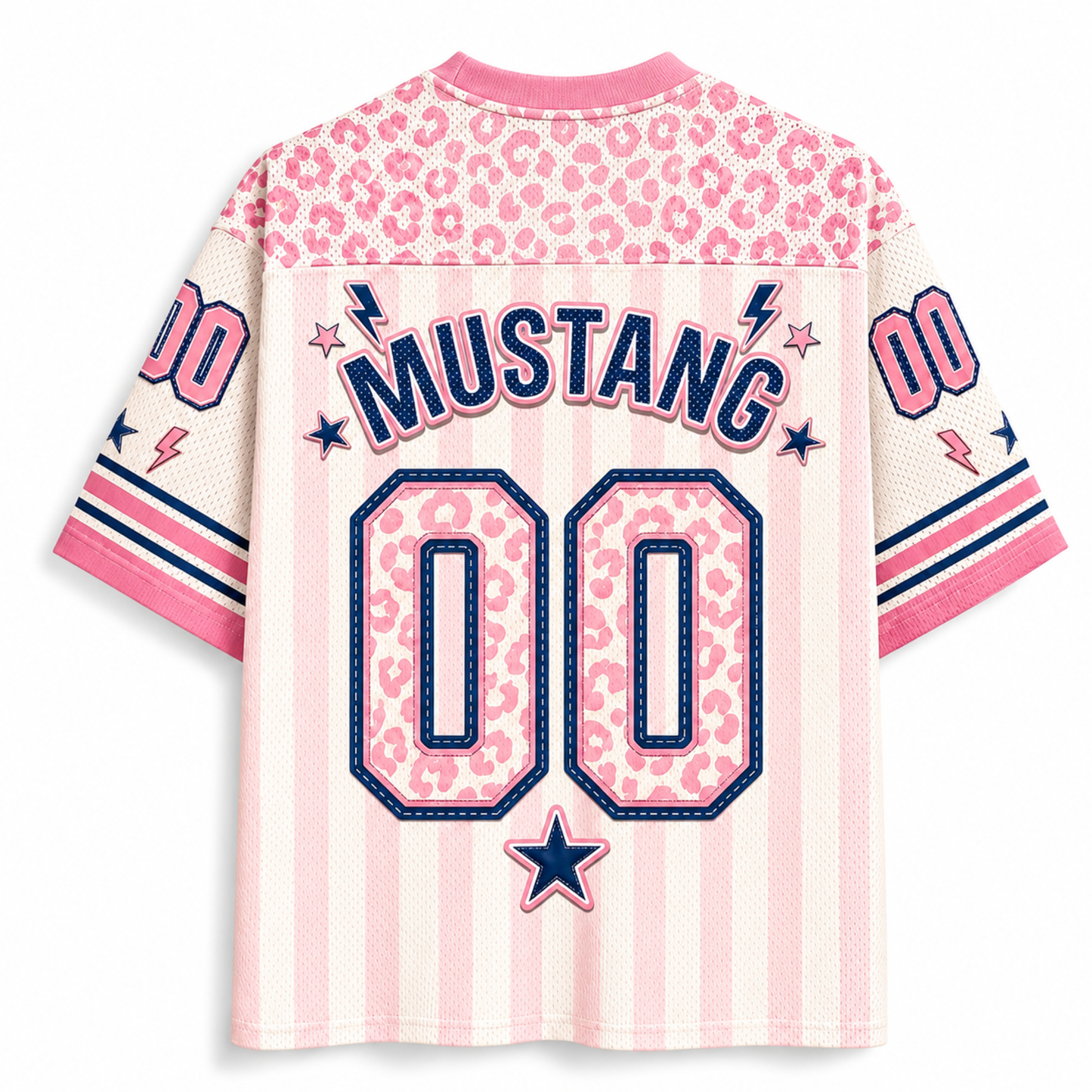 ChaoticClub Leopard School Mascot  School Team Mesh Jersey
