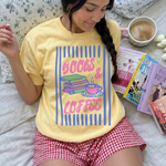 ChaoticClub Books & Coffee Stripes T-Shirt
