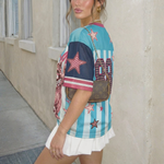ChaoticClub Striped Feral Raccoon Mesh Jersey