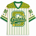 ChaoticClub Leopard School Mascot  School Team Mesh Jersey