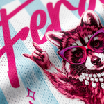 ChaoticClub Striped Feral Raccoon Mesh Jersey