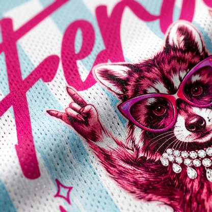 ChaoticClub Striped Feral Raccoon Mesh Jersey