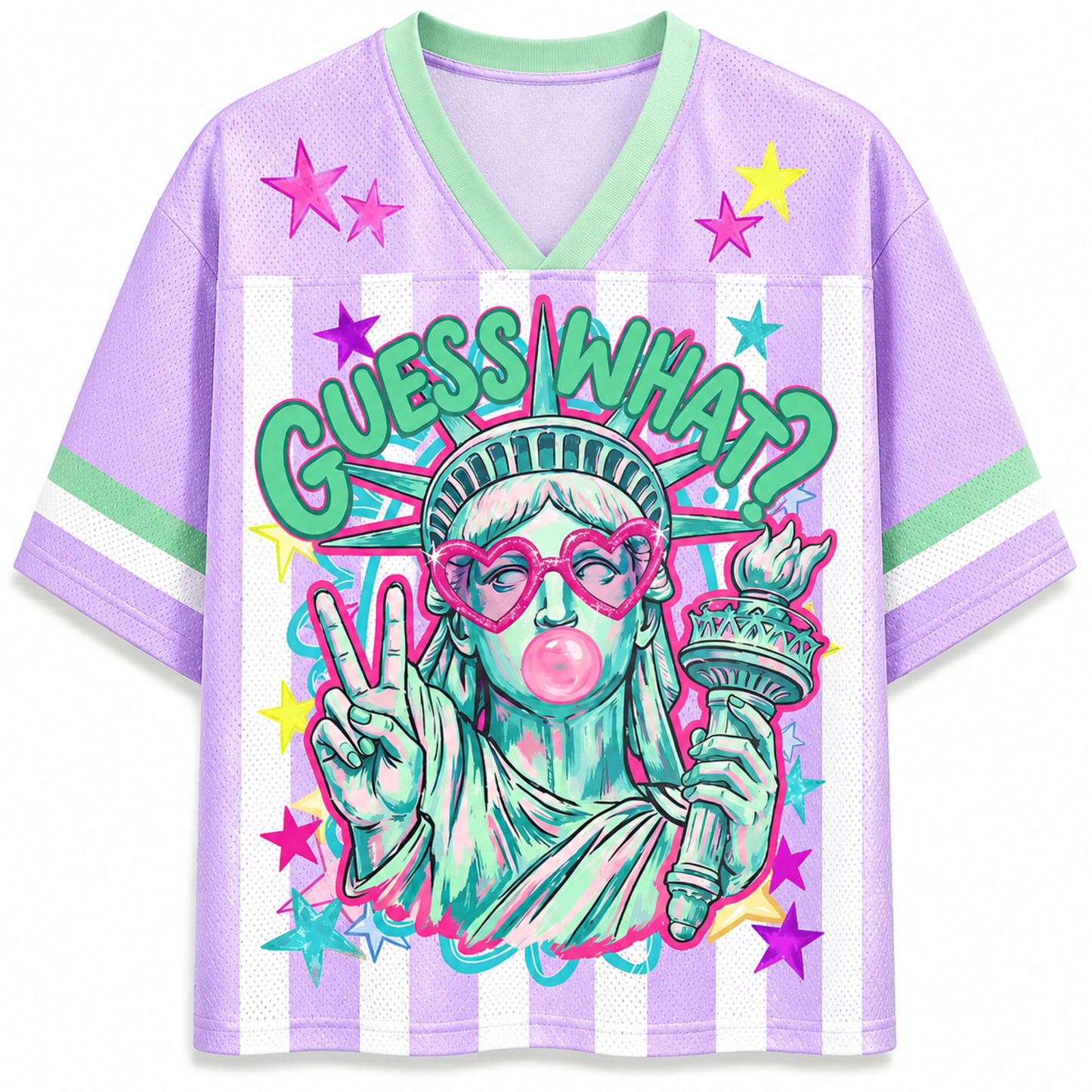 ChaoticClub Guess What Liberty Butt Statue of Liberty Mesh Jersey