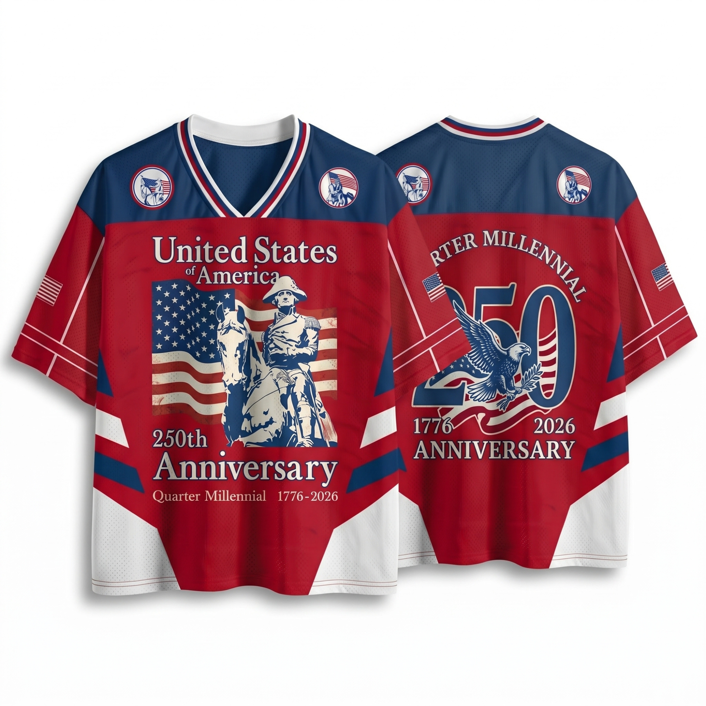ChaoticClub USA 250th Anniversary Quarter Millennial Mesh Jersey