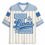ChaoticClub Leopard School Mascot  School Team Mesh Jersey