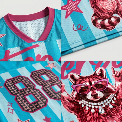 ChaoticClub Striped Feral Raccoon Mesh Jersey
