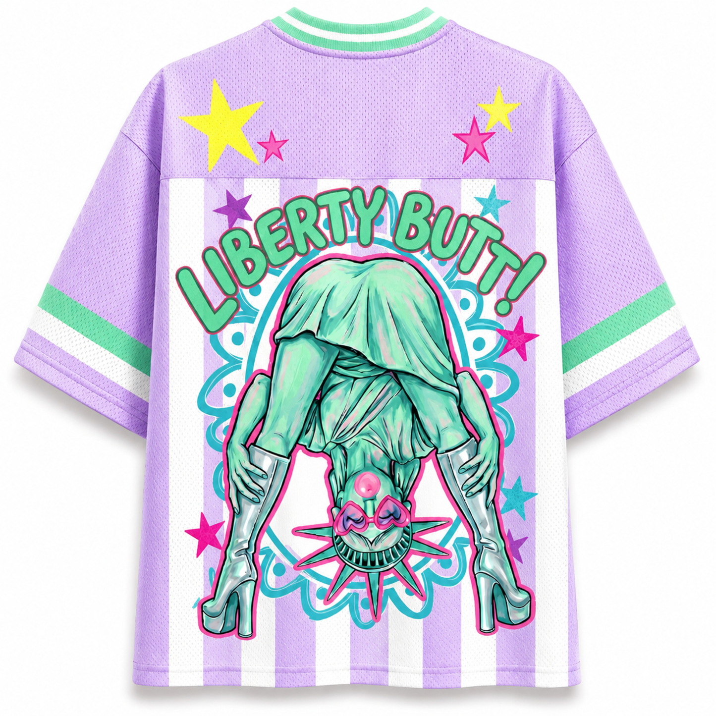 ChaoticClub Guess What Liberty Butt Statue of Liberty Mesh Jersey