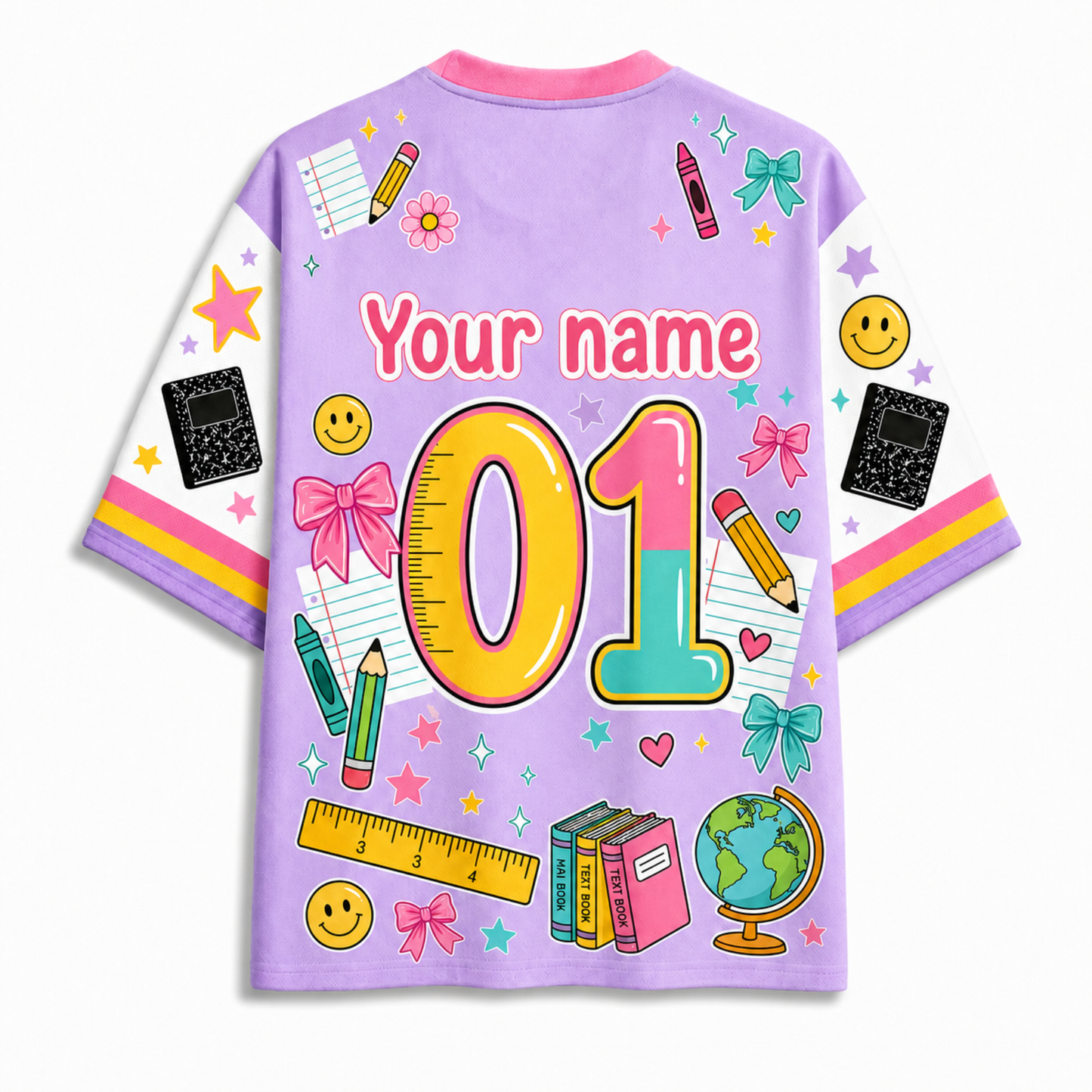 ChaoticClub Striped Make A Difference Pencil Crayons  Mesh Jersey