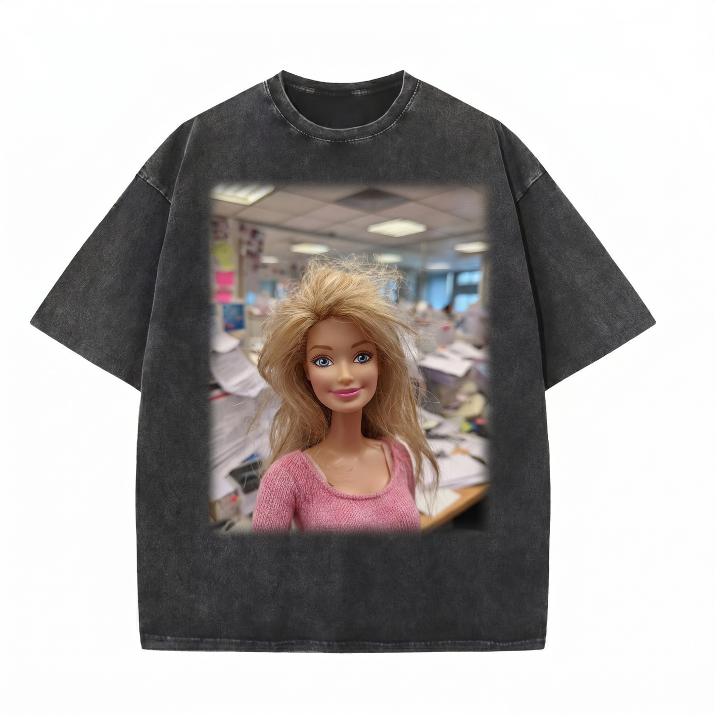 Chaoticclub Overworked Doll Washed T-Shirt