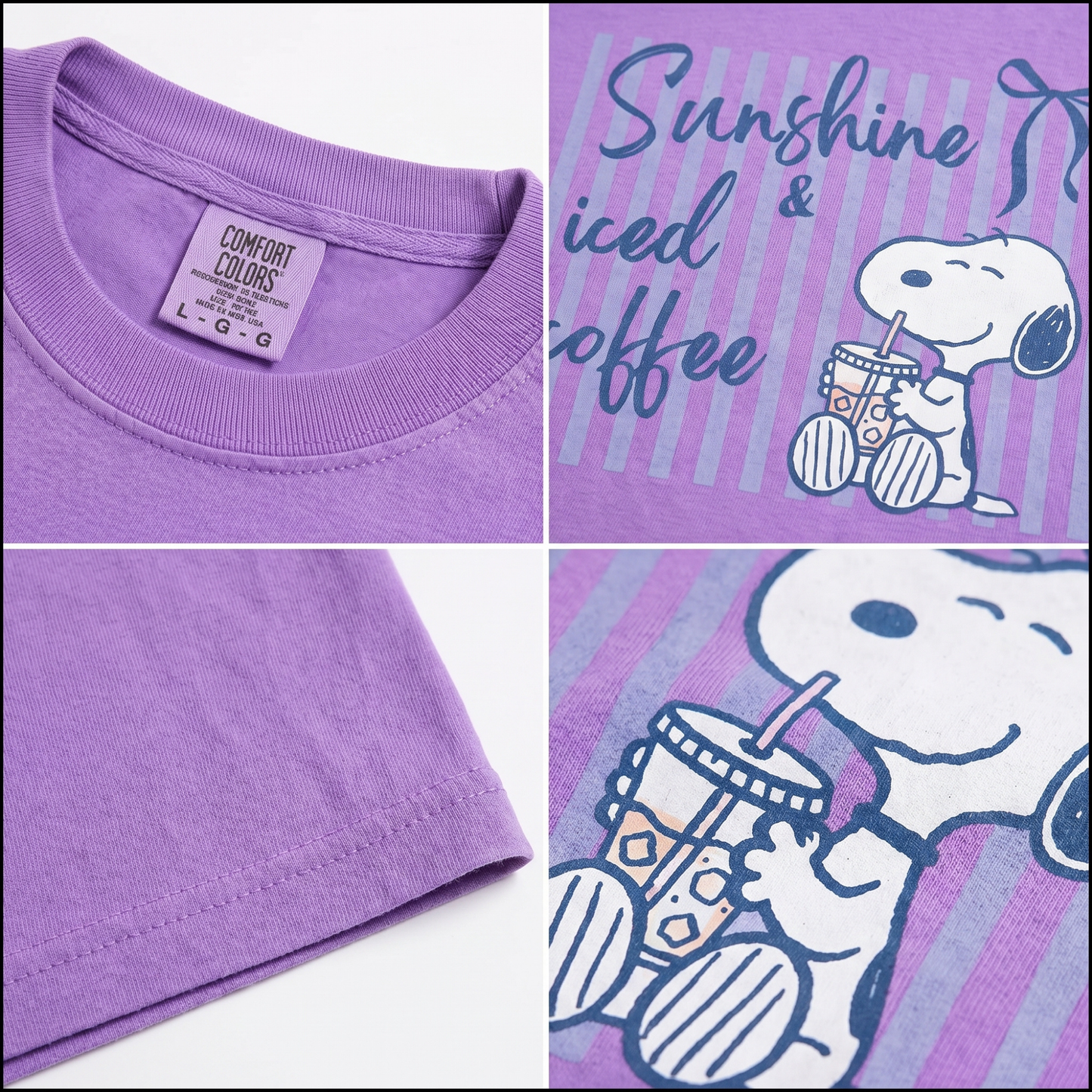 ChaoticClub Summer Coffee And Sunshine Neon T-shirt