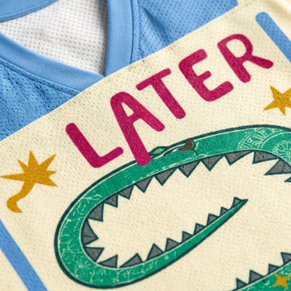 ChaoticClub Striped Later Alligator Mesh Jersey