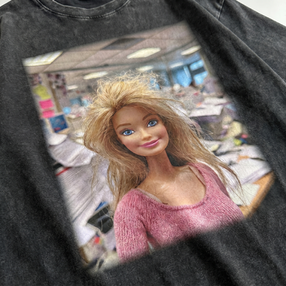 Chaoticclub Overworked Doll Washed T-Shirt