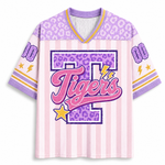ChaoticClub Leopard School Mascot  School Team Mesh Jersey
