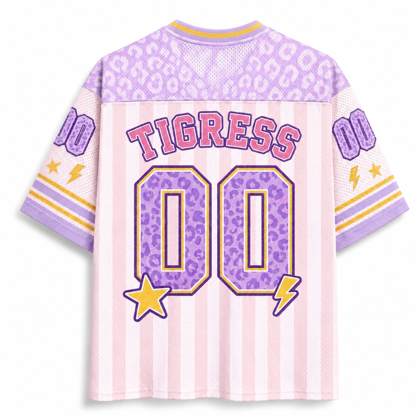 ChaoticClub Leopard School Mascot  School Team Mesh Jersey