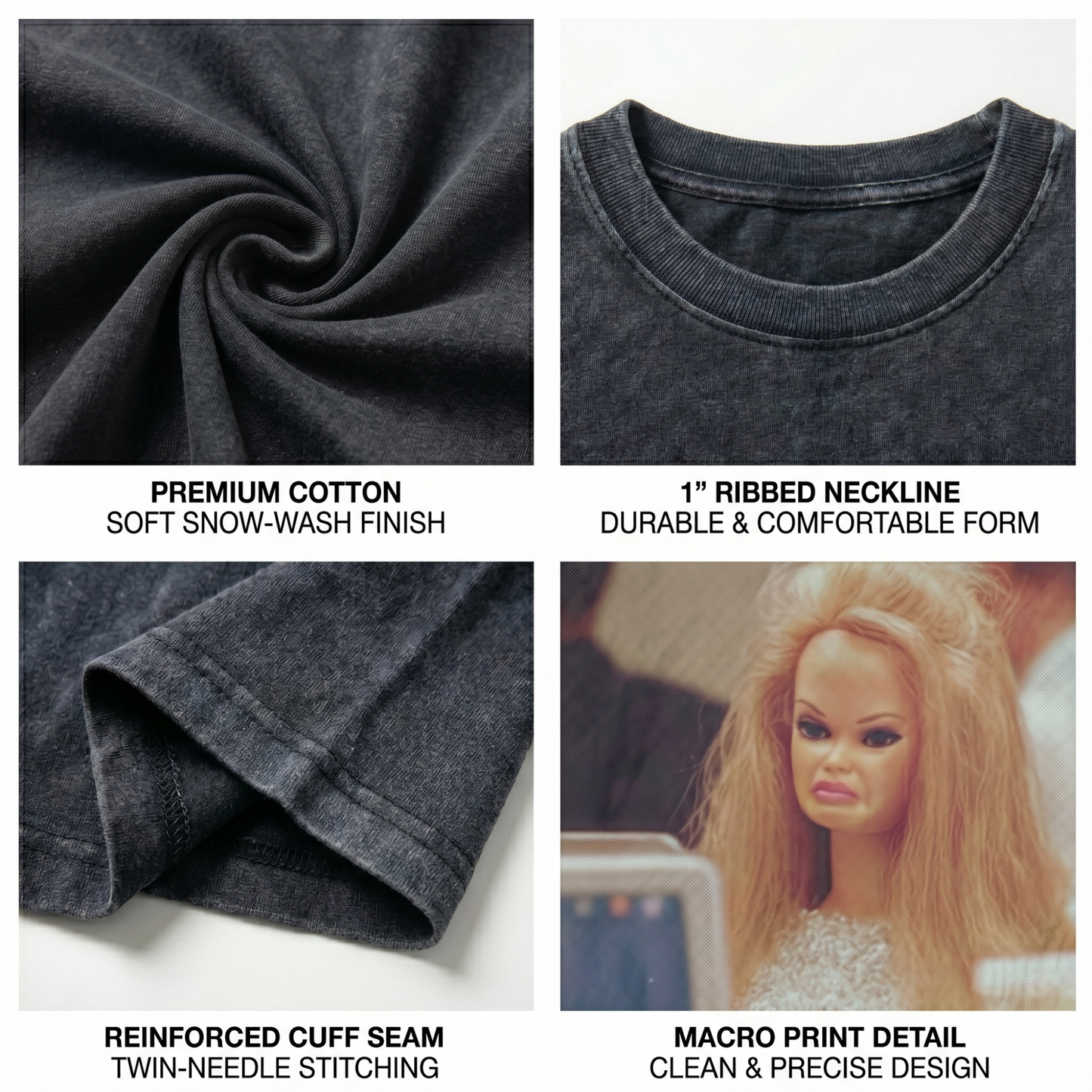 Chaoticclub Distressed Doll Washed T-Shirt