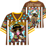 ChaoticClub Hot Mess Highland Cow Bumble Mesh Jersey